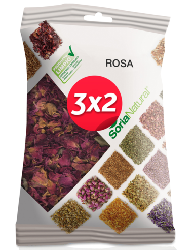 Pack 3X2 Rosa Bolsa 30Gr. de Soria Natural.