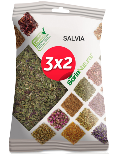 Pack 3X2 Salvia Bolsa 40Gr. de Soria Natural.
