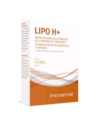 Lipo H+ 20 Cápsulas  Inovance