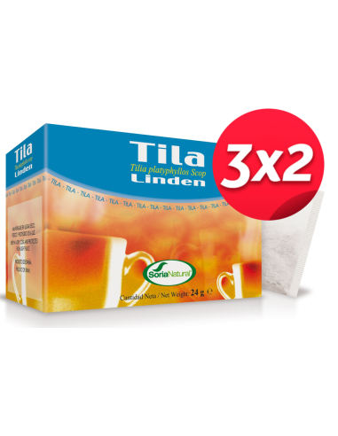Pack 3X2 Inf.Tila 20Uni. de Soria Natural.
