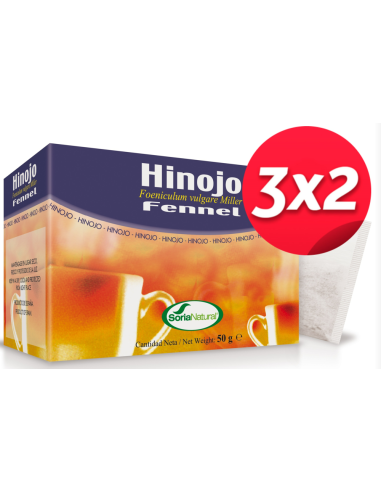 Pack 3X2 uds Infusion Hinojo 20 uds de Soria Natural