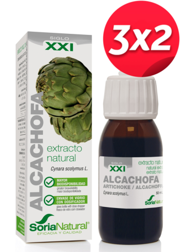 Pack 3X2 Ext. Alcachofa Xxi 50Ml. S/Al de Soria Natural.