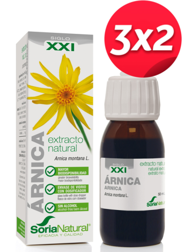 Pack 3X2 Ext. Arnica Xxi 50Ml. S/Al de Soria Natural.