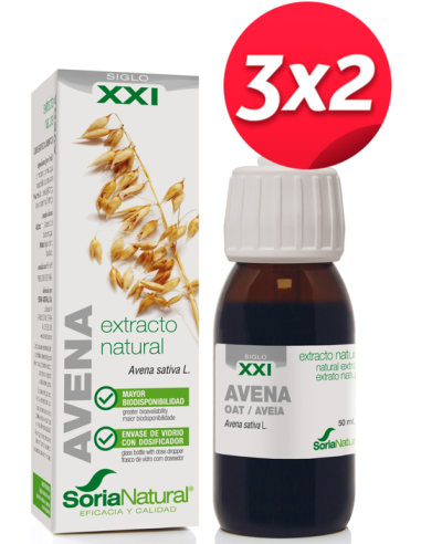 Pack 3X2 Ext. Avena Xxi 50Ml. S/Al de Soria Natural.