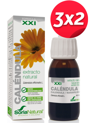 Pack 3X2 Ext. Calendula Xxi 50Ml. S/Al de Soria Natural.