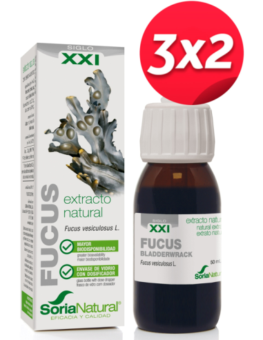 Pack 3X2 Ext. Fucus Xxi 50Ml. S/Al de Soria Natural.