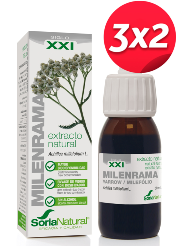 Pack 3X2 Ext. Milenrama Xxi 50Ml. S/Al de Soria Natural.