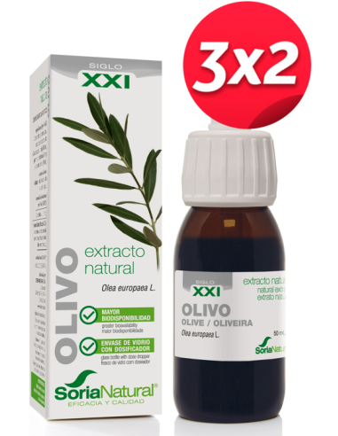 Pack 3X2 Ext. Olivo Xxi 50Ml. S/Al de Soria Natural.
