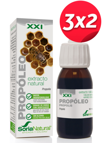 Pack 3X2 Ext. Propoleo Xxi 50Ml. S/Al de Soria Natural.