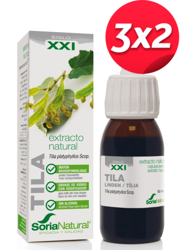 Pack 3X2 Ext. Tila Xxi 50Ml. S/Al de Soria Natural.
