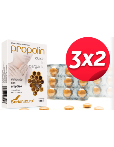 Pack 3X2 Propolin 48 ComprimidosX250Mg. de Soria Natural.