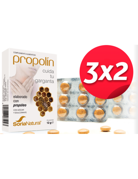 Pack 3X2 Propolin 48 ComprimidosX250Mg. de Soria Natural.