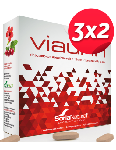 Pack 3X2 Viaurin 28 Comprimidos de Soria Natural.