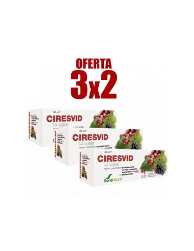 Pack 3X2 Ciresvid 14Viales de Soria Natural.