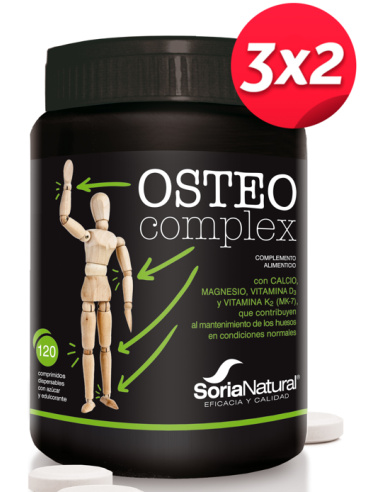 Pack 3X2 Osteo Complex 120 Comprimidos de Soria Natural.