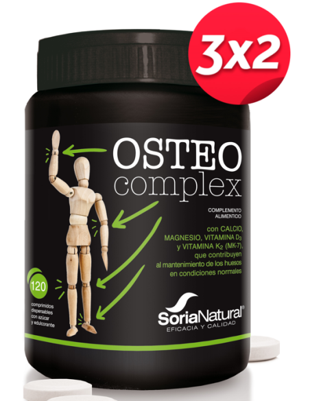 Pack 3X2 Osteo Complex 120 Comprimidos de Soria Natural.