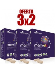 Pack 3X2 Memoalz 60 Comprimidos de Soria Natural.