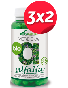 Pack 3X2 Verde De Alfalfa 80Cap. de Soria Natural.