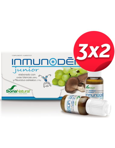 Pack 3X2 Inmunoden Junior 10Viales de Soria Natural.