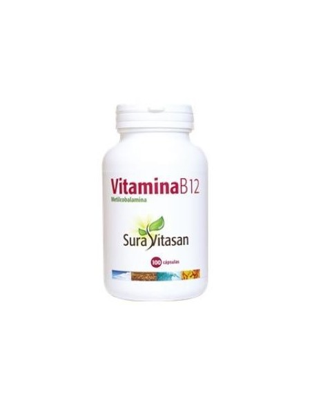 Pack de 2 uds Vitamina B12 (Metilcobalamina) 500Mcg. 100Cap. de Sura Vitasan