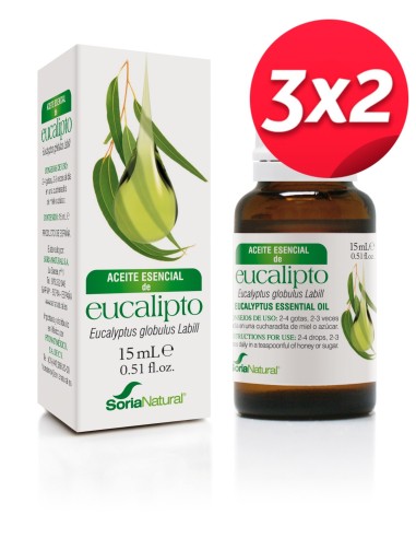 Pack 3X2 Aceite Esencial de Eucalipto 15 ml de Soria Natural