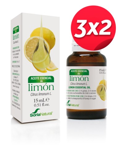 Pack 3X2 Aceite Esencial de Limon 15 ml de Soria Natural