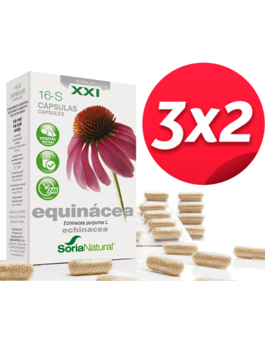 Pack 3X2 Echinacea 30 capsulas de Soria Natural