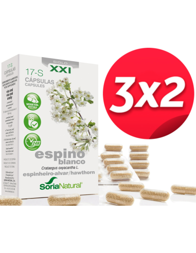 Pack 3X2 Espino Blanco 30 capsulas de Soria Natural