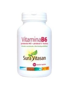 Pack de 2 uds Vitamina B6 60Cap. de Sura Vitasan