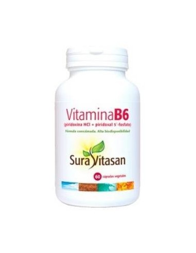 Pack de 2 uds Vitamina B6 60Cap. de Sura Vitasan