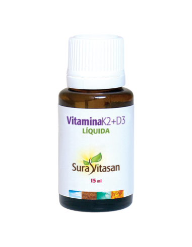 Pack de 2 uds Vitamina K2 + D3 15Ml. de Sura Vitasan