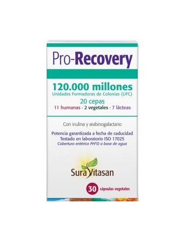 Pack de 2 uds Pro-Recovery 30Cap. (Refrigeracion) de Sura Vitasan