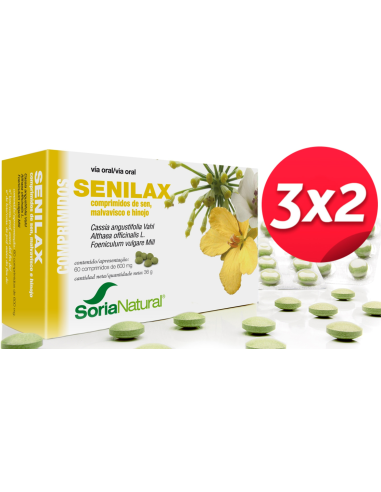 Pack 3X2 Senilax 60 Comprimidos de Soria Natural.