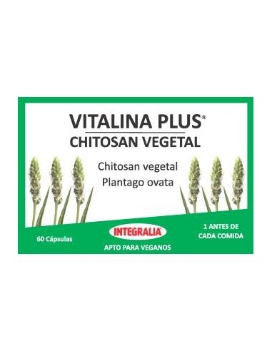 Vitalina Plus Chitosan Vegetal 60 Capsulas de Integralia.
