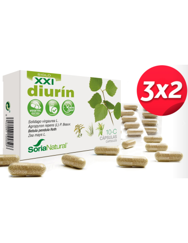 Pack 3X2 Diurin 30 capsulas de Soria Natural