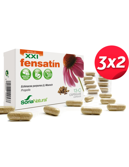 Pack 3X2 Fensatin XXI Echinacea + Propóleo C-13 Salud Natural