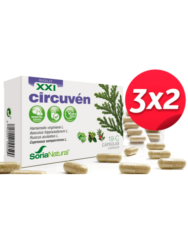 Pack 3X2 Circuven 30 capsulas de Soria Natural