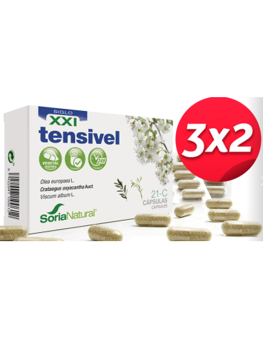 Pack 3X2 Tensivel 30 capsulas de Soria Natural