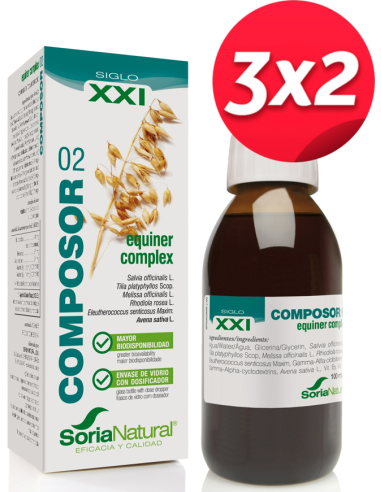 Pack 3X2 Composor 2 Equiner Complex Xxi 100Ml. de Soria Natural