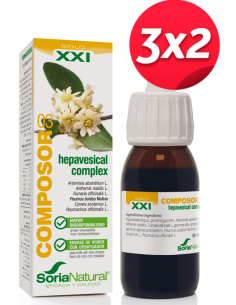 Pack 3X2 Composor 3 Hepavesical Complex Xxi 50Ml. de Soria Natural