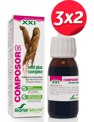 Pack 3X2 Composor 6 Vitol Plus Complex Xxi 50Ml. de Soria Natural