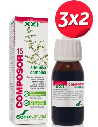 Pack 3X2 Composor 15 Artemisa Complex Xxi 50Ml. de Soria Natural