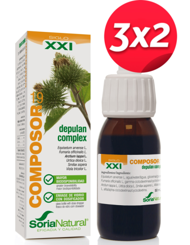Pack 3X2 Composor 19 Depulan Complex Xxi 50Ml. de Soria Natural