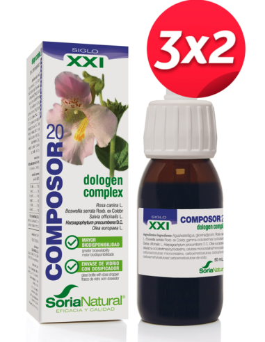 Pack 3X2 Composor 20 Dologen Complex Xxi 50Ml. de Soria Natural