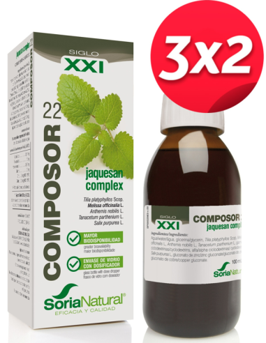 Pack 3X2 Composor 22 Jaquesan Complex Xxi 100Ml. de Soria Natural