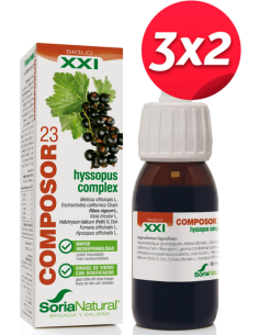 Pack 3X2 Composor 23 Hyssopus Complex Xxi 50Ml. de Soria Natural