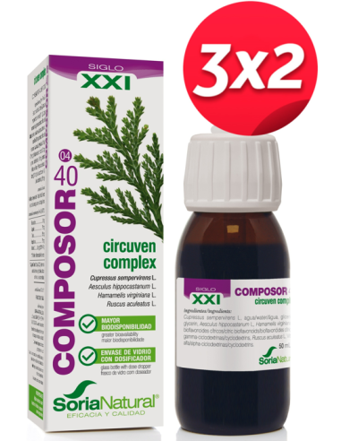 Pack 3X2 Composor 40 Circuven Complex Xxi 50Ml. de Soria Natural