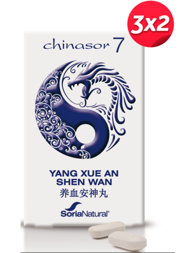 Pack 3X2 Chinasor 7 Yang Xue An Shen Wan 30 Comprimidos de