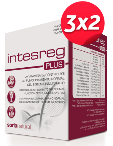 Pack 3X2 Intesreg Plus 14S Sobres de Soria Natural.
