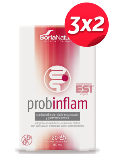 Pack 3X2 Probinflam 20Cap. de Soria Natural.